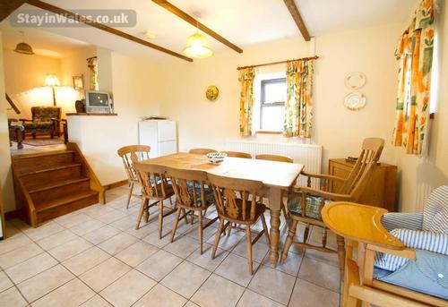 The dining area