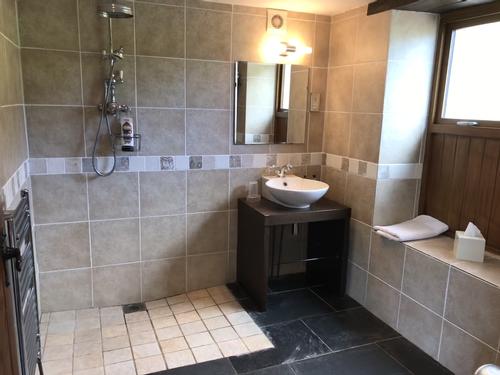 Wet room style bathroom