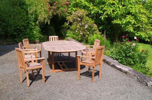 Sitting area in the garden