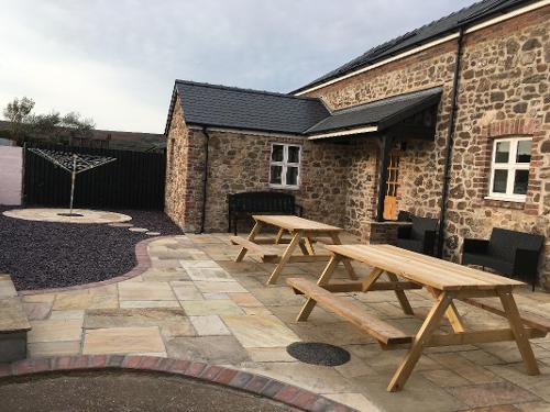 The Chaffhouse patio perfect for BBQs