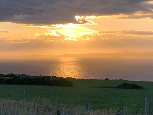 Sunset from the caravan
