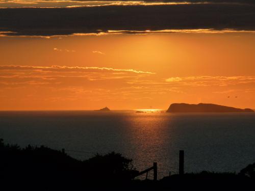Sunset view from the caravan