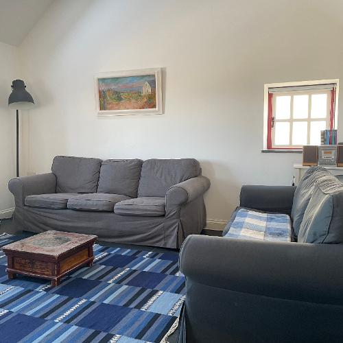 Seating area with two sofas and armchairs