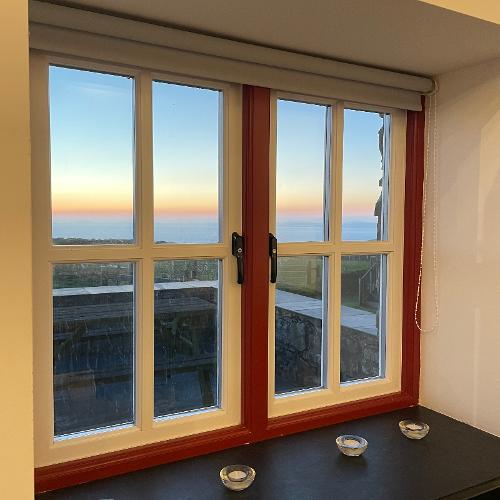 Sunset view from the living room