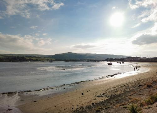 Estuary at Gwbert - evening low tide